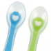 Kit de colheres de silicone azul/verde Munchkin