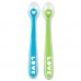 Kit de colheres de silicone azul/verde Munchkin